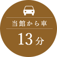 当館から車13分