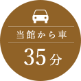 当館から車35分